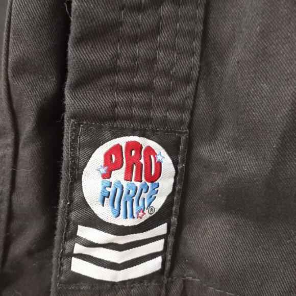 Pro Force Gladiator Karate Uniform Black Size 0. Elastic Waist - Picture 3 of 5